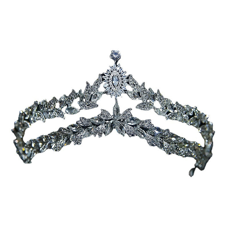 Die neue Kronen-Brauthaarschmuck-Kopfbedeckung mit Kristallen