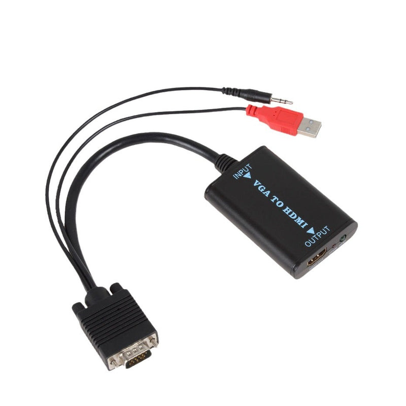 VGA To HDMI Female Converter With USB And Audio