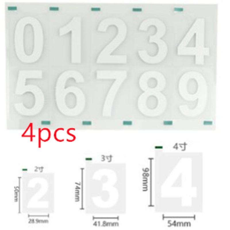 High Temperature Resistant Signboard Reflective Waterproof Pvc Adhesive Number Paper