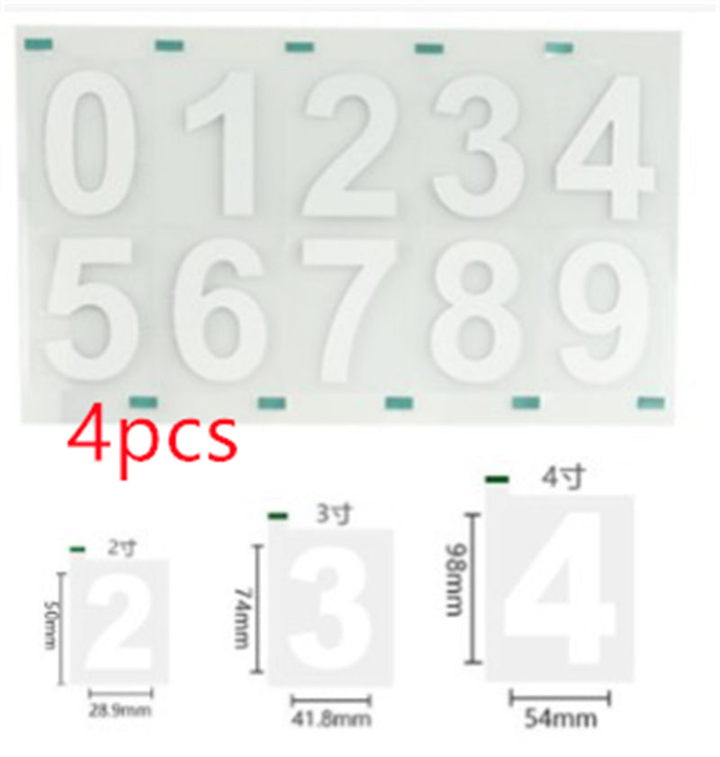 High Temperature Resistant Signboard Reflective Waterproof Pvc Adhesive Number Paper