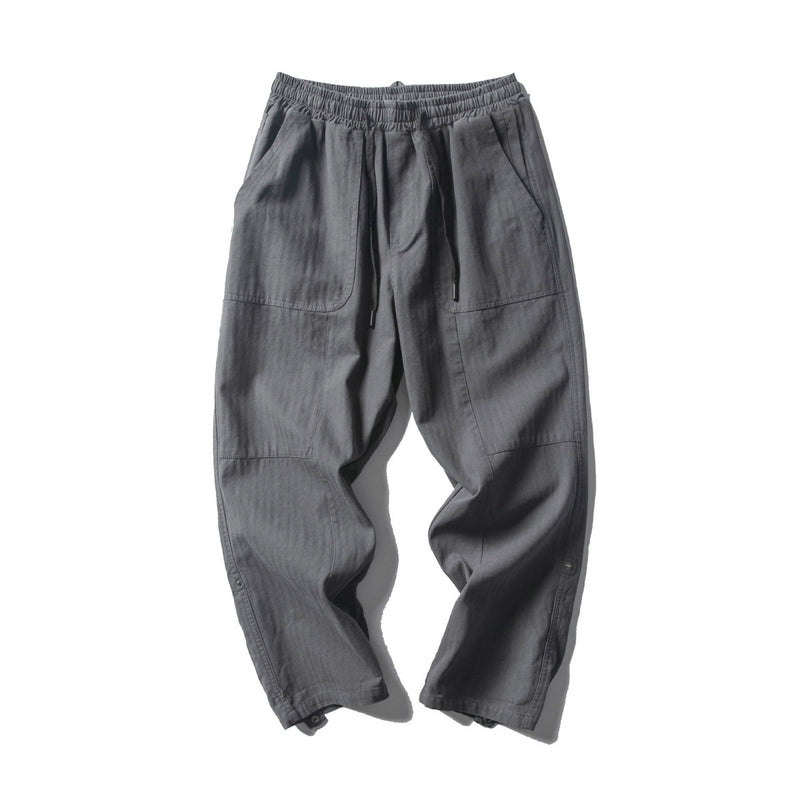 Men's Loose Straight Versatile Patchwork Casual Pants