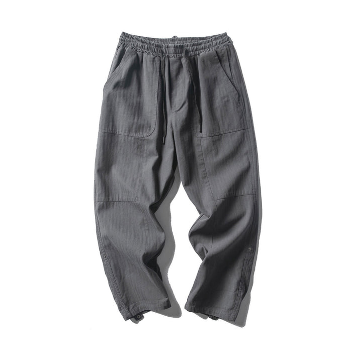 Men's Loose Straight Versatile Patchwork Casual Pants