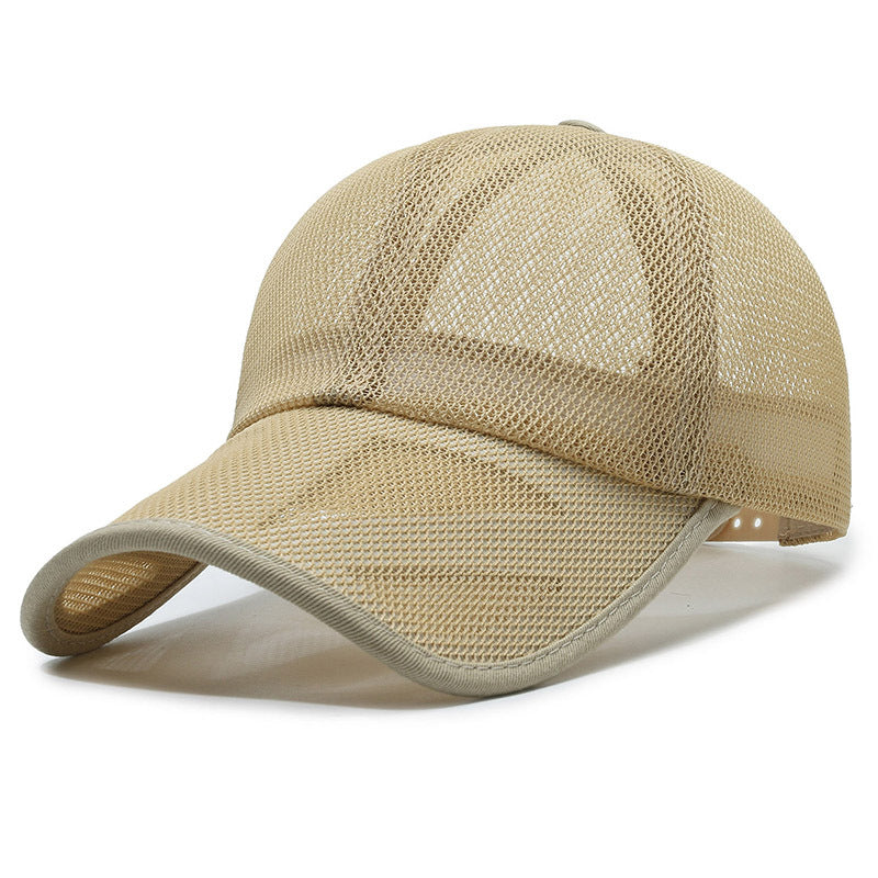 Atmungsaktive Unisex-Baseballkappe aus Netzstoff für Outdoor-Aktivitäten