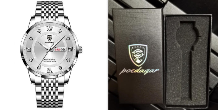 Nouveau Montre pour hommes étanche calendrier lumineux