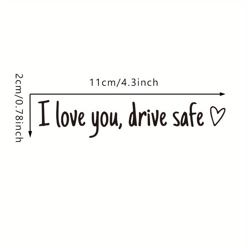 Safe Driving Waterproof Vinyl Bumper Stickers Car Universal Rearview Mirror Decorative Sticker