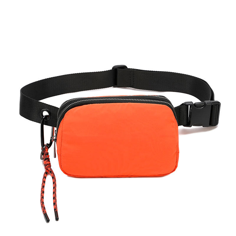 Bolsa de cintura impermeável em nylon de camada dupla para desporto e lazer