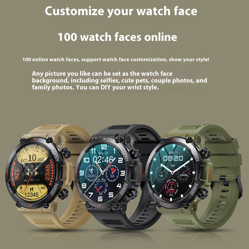Smartwatch com Chamadas, Música, Meteorologia, Ritmo Cardíaco e Pressão Arterial
