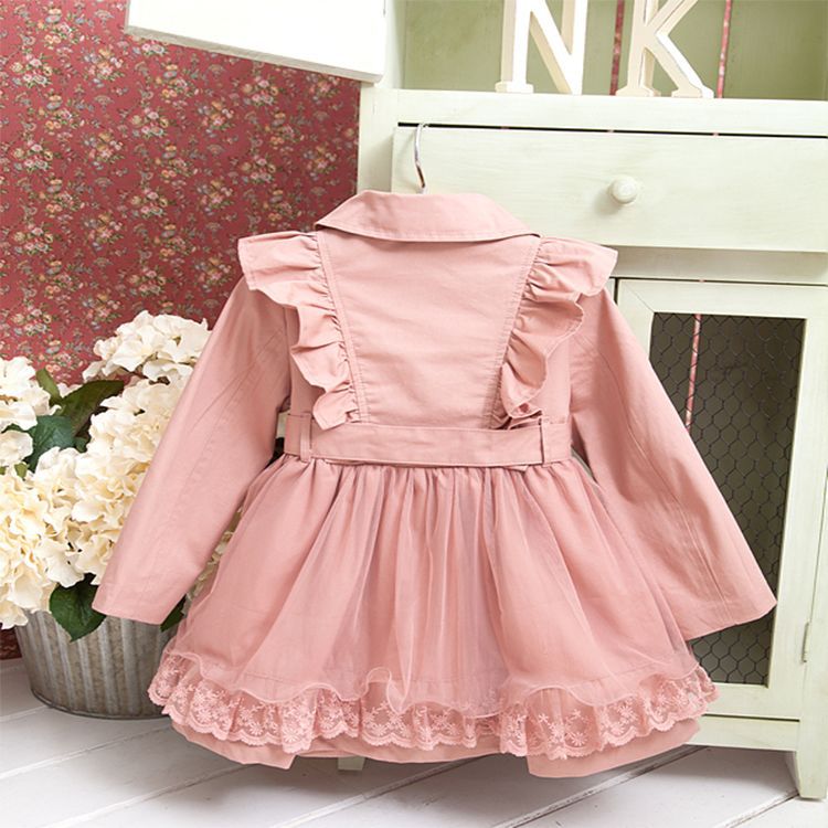 Gabardina Elegante de Primavera/Outono para Rapariga
