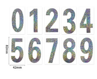 High Temperature Resistant Signboard Reflective Waterproof Pvc Adhesive Number Paper