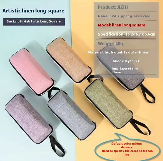 Large Sports Sunglasses Simple Zipper Creative Myopia Eye Case