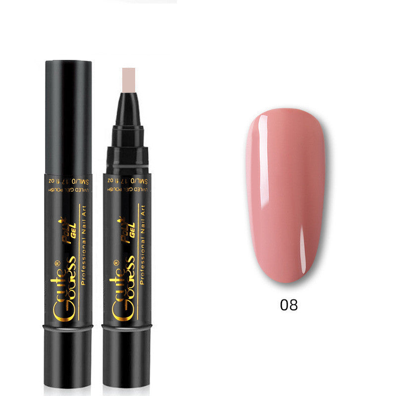 Caneta de Cola para Unhas 3 em 1, Caneta de Cola de Passo Único, Caneta Íman para Unhas de Gel Fotopolimerizáveis, Caneta Íman Forte para Efeito Olho de Gato e Efeito Água, Ferramenta de Manicure DIY