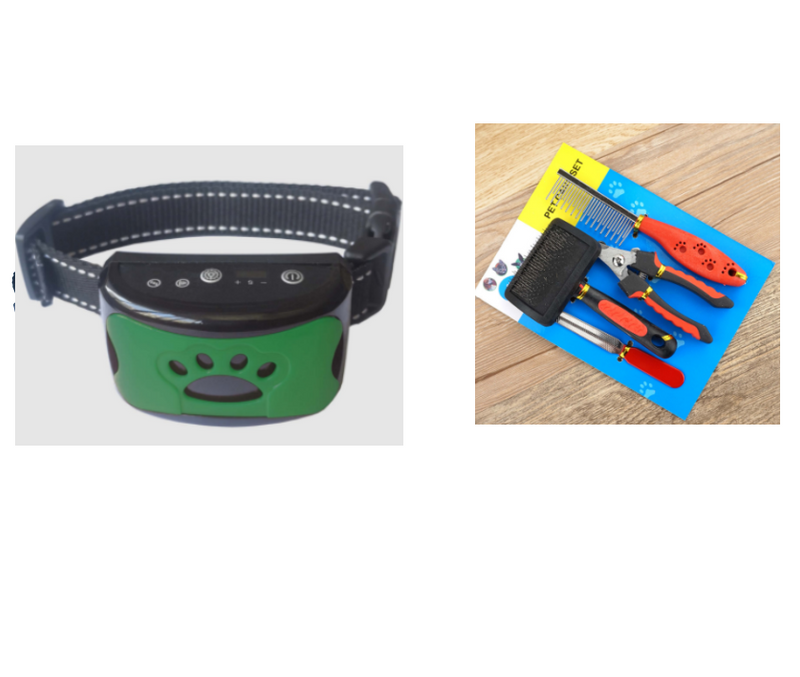 Hundetraining Halsband Wasserdicht Elektrisch Haustier Fernbedienung Wiederaufladbarer Hunde Trainer Bell Stopp Gerät Mit Schock Vibration Ton