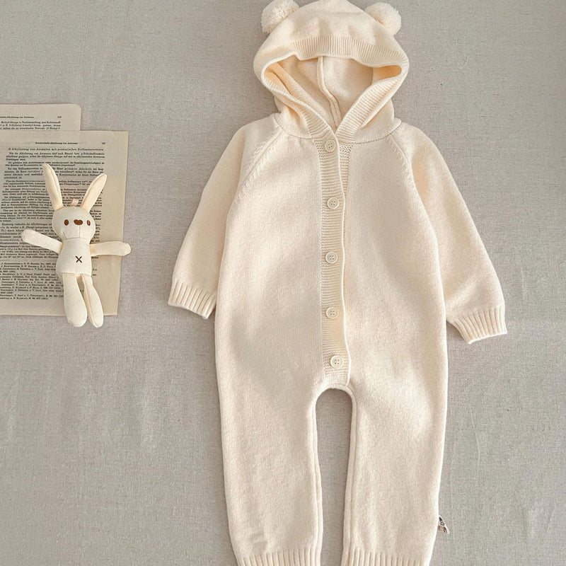 Fato de banho com capuz e orelhas de urso ou coelho estilo ocidental