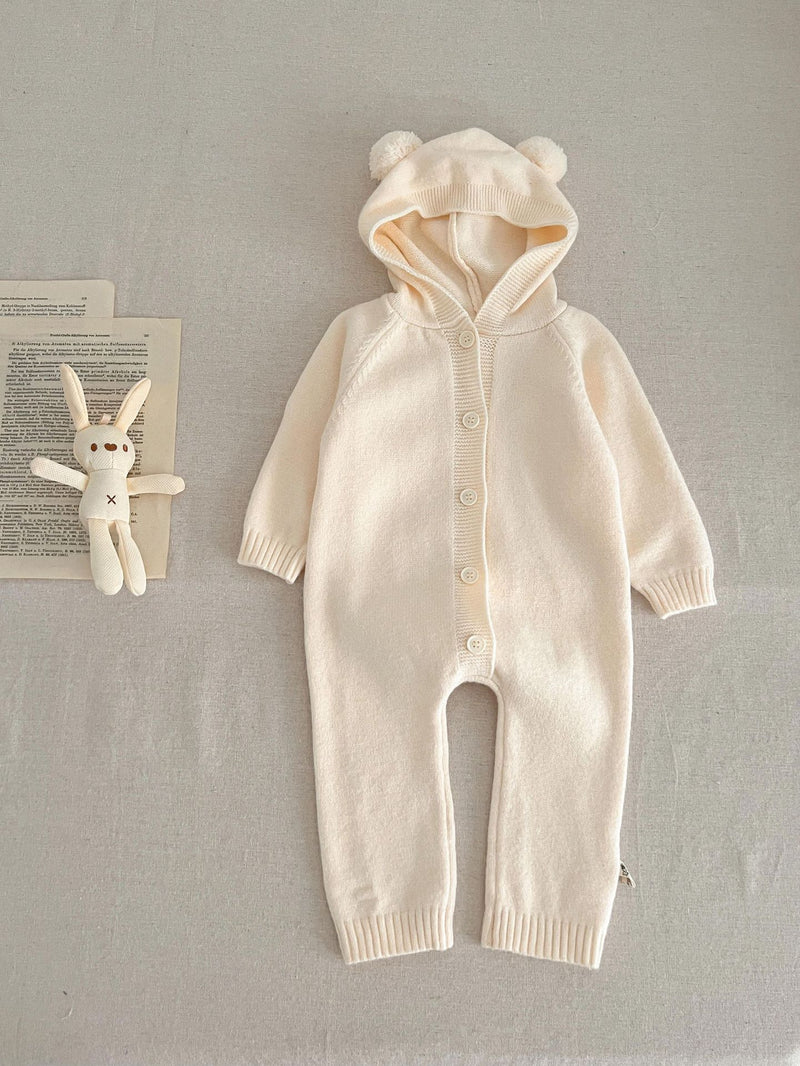 Fato de banho com capuz e orelhas de urso ou coelho estilo ocidental