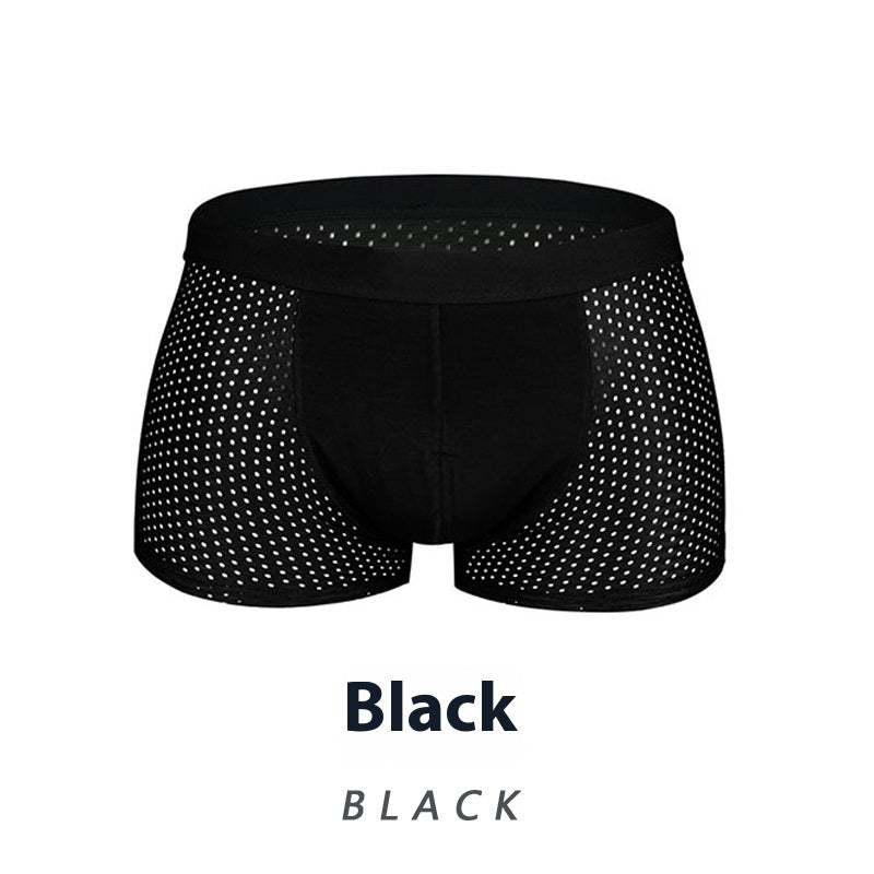Ice Silk Men's Shorts Head Plus Size Boxer Briefs