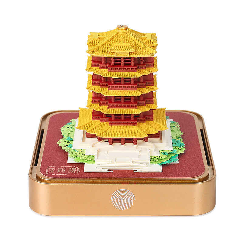 3D Sticky Note Paper Carving Creative Annual Meeting Tear-off Desktop Notepad Ornament