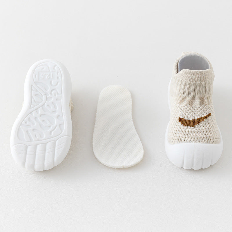 Frühling/Herbst Lauflernschuhe für Babys und Kleinkinder, atmungsaktiv, mit weicher Sohle