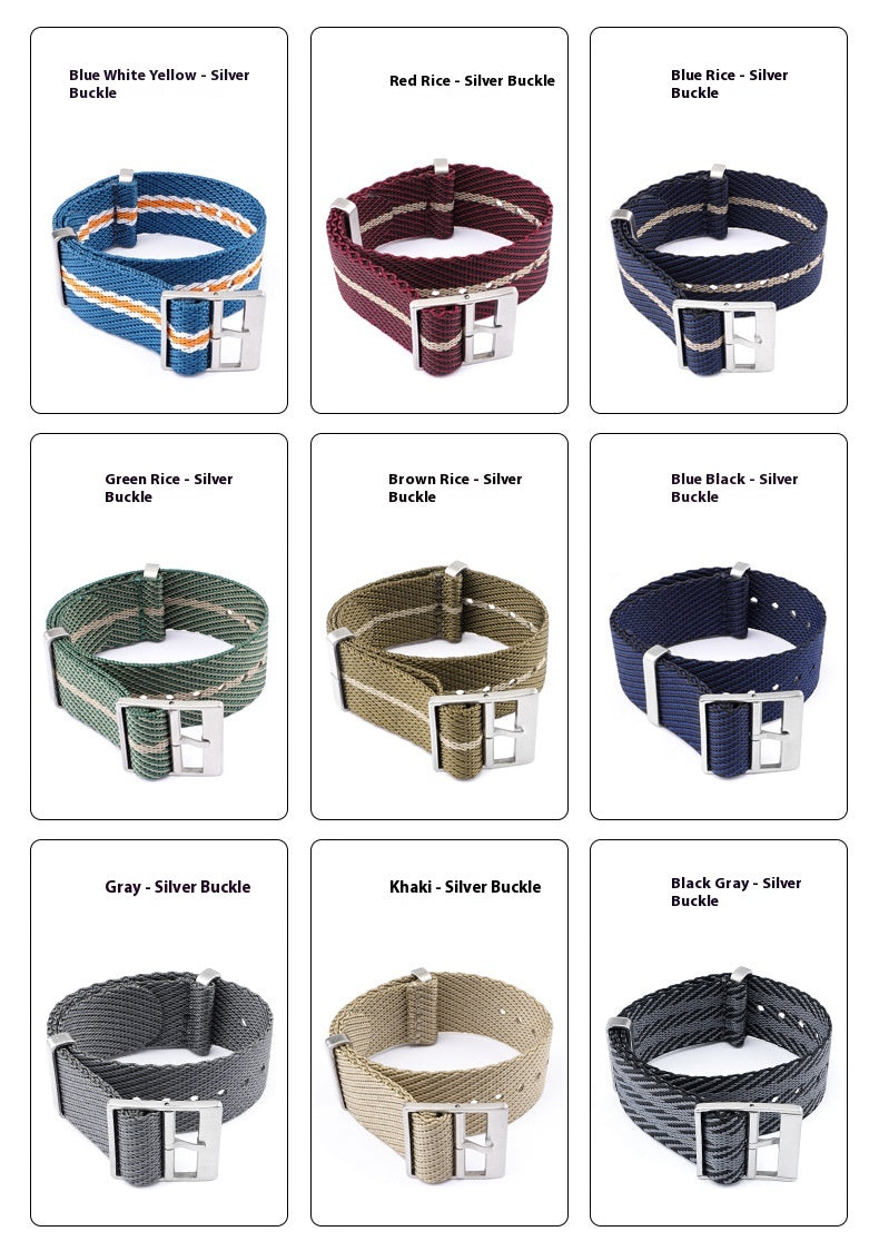 Uhrenarmband aus gewebtem Nylon-Canvas