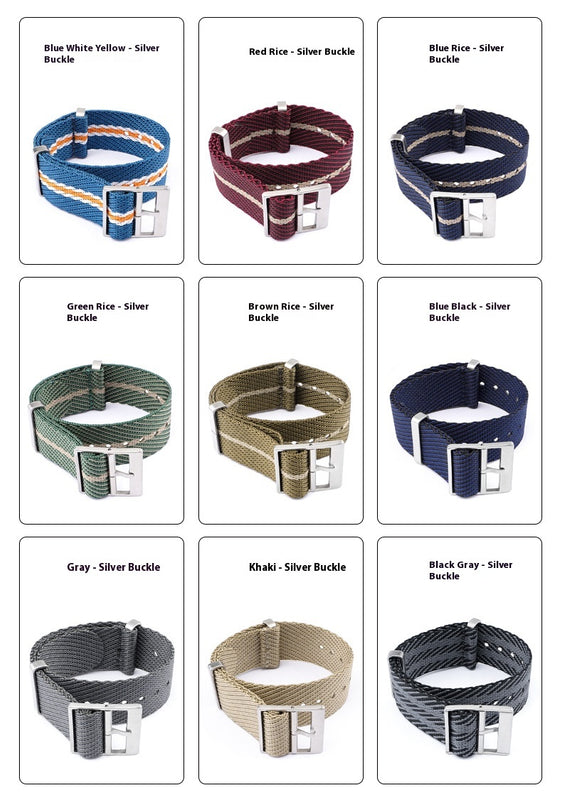 Uhrenarmband aus gewebtem Nylon-Canvas