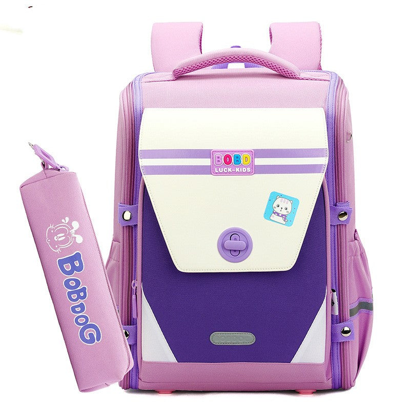 Children's Schoolbag Primary School Spine Protection Burden Reduction