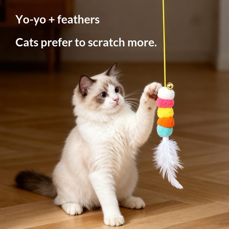 Vara de Brincar Automática para Gatos – Entretenimento e Alívio de Tédio