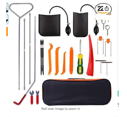 Car Tool Kit With No Damage Air Wedge Bag