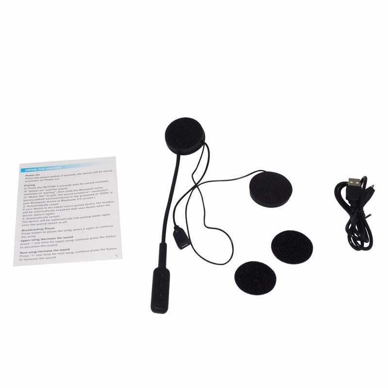 Auricular Bluetooth para Capacete de Motociclo Mãos-livres Auricular Bluetooth