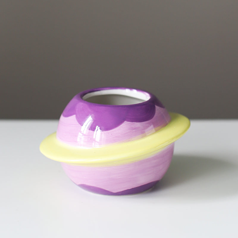 Creative Planet Shape Ceramic Flower Pot