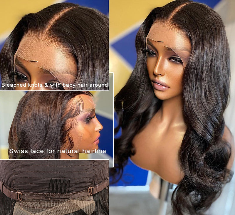 Body Wave Lace-Front-Perücke für schwarze Frauen