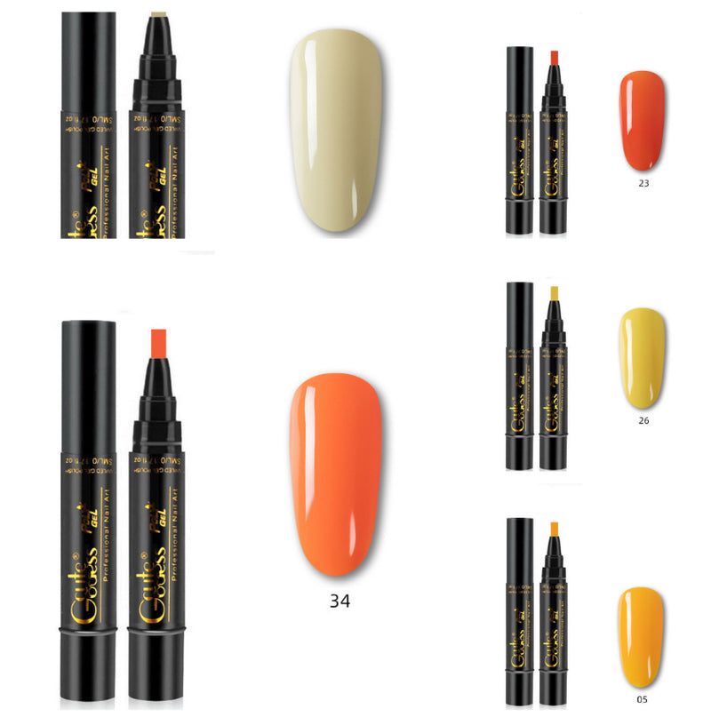 Caneta de Cola para Unhas 3 em 1, Caneta de Cola de Passo Único, Caneta Íman para Unhas de Gel Fotopolimerizáveis, Caneta Íman Forte para Efeito Olho de Gato e Efeito Água, Ferramenta de Manicure DIY