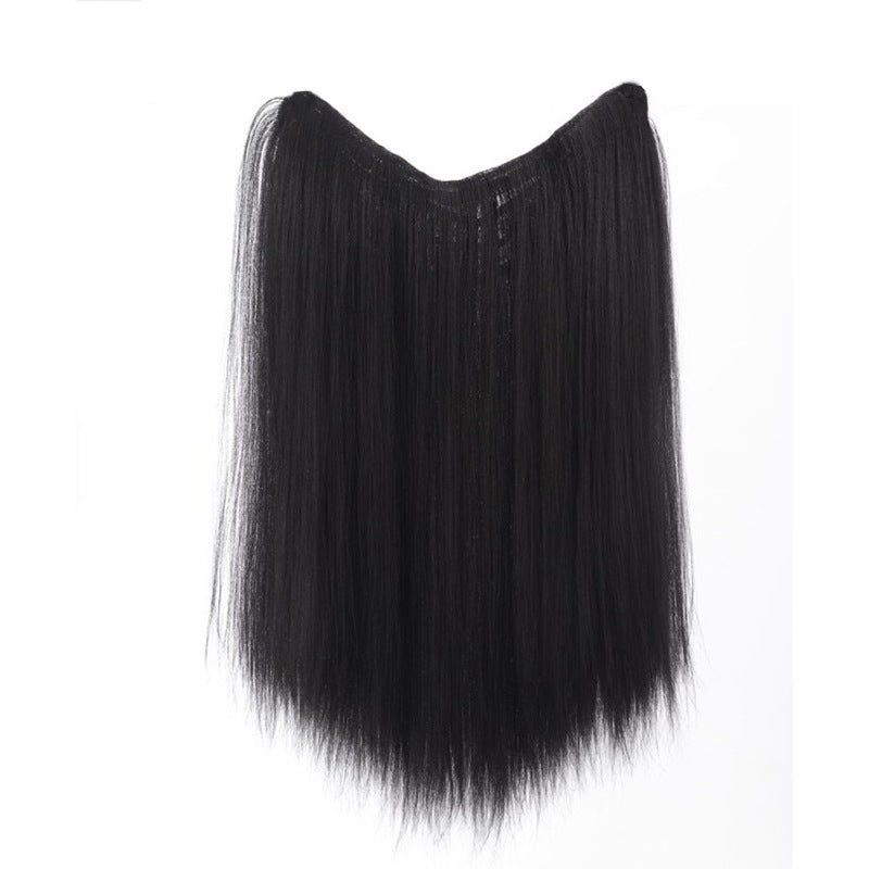 Unsichtbare, nahtlose U-förmige One-Piece-Haarverlängerung für Damen