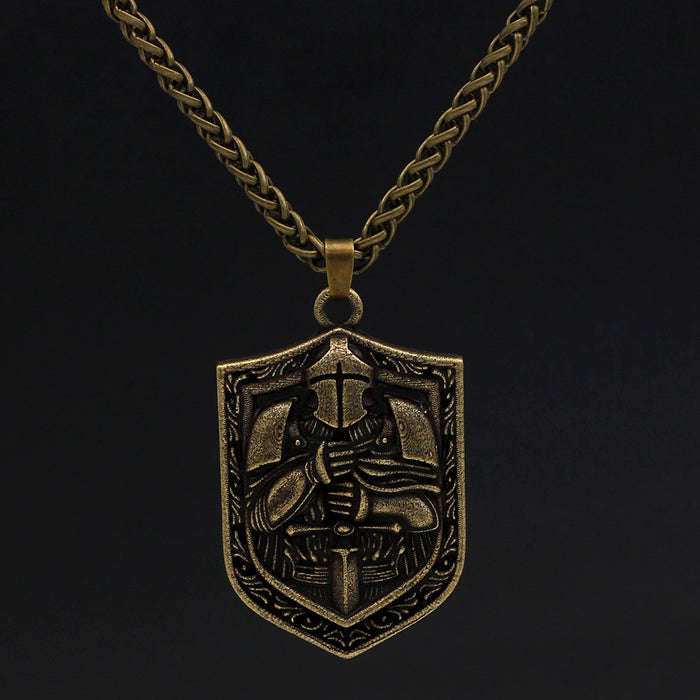 Crusader Pendant Templar Knight Alloy Necklace