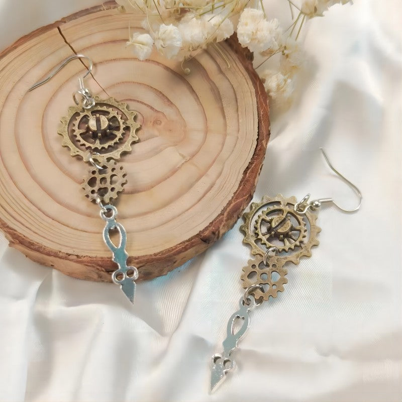 Jewelry Vintage Gear Earrings Steampunk