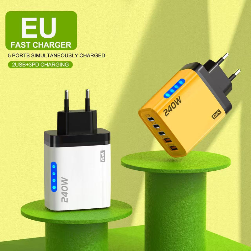 USB3PD Multi-port Charger Compatible With 240W
