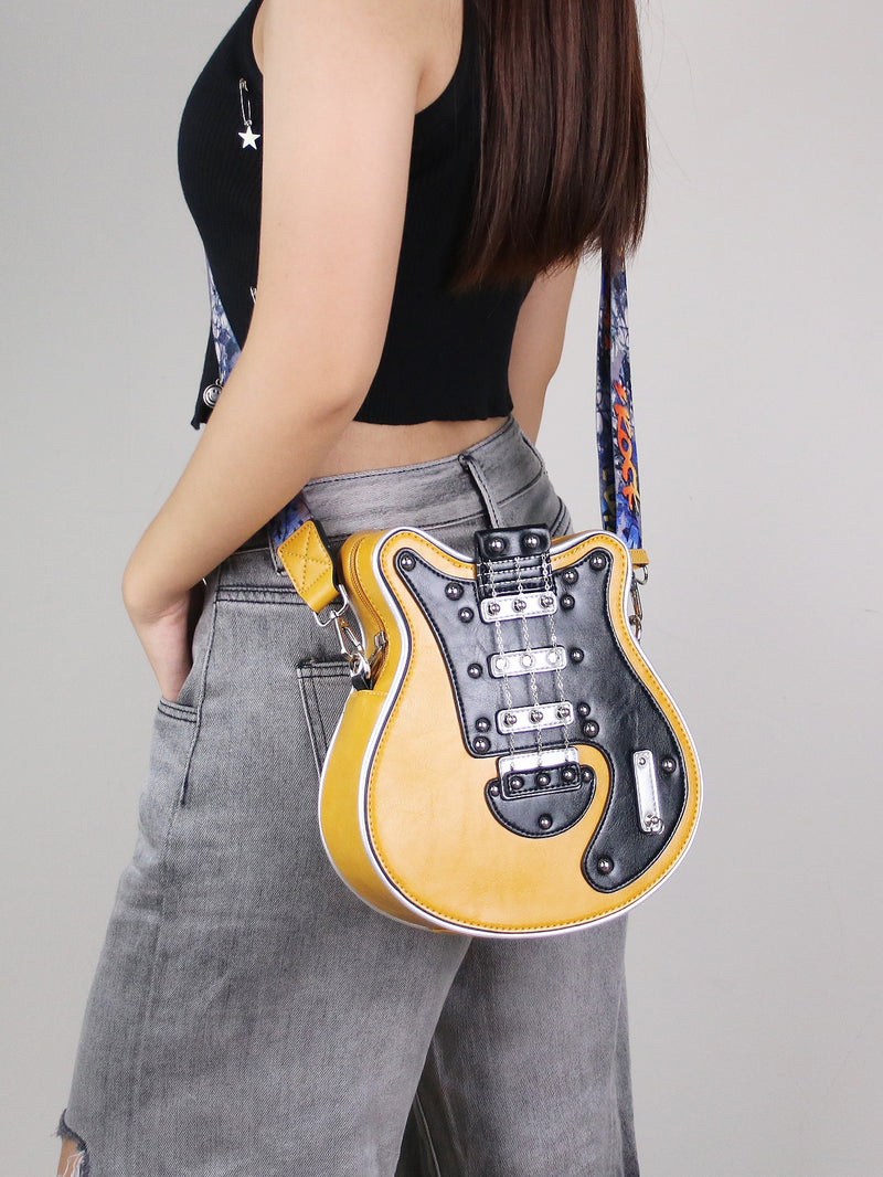 Personalisierte Fashion-Umhängetasche im Gitarren-Design für Damen