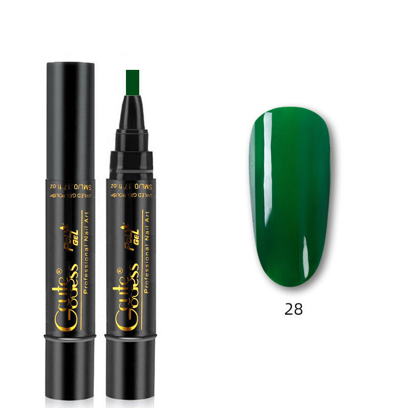 Caneta de Cola para Unhas 3 em 1, Caneta de Cola de Passo Único, Caneta Íman para Unhas de Gel Fotopolimerizáveis, Caneta Íman Forte para Efeito Olho de Gato e Efeito Água, Ferramenta de Manicure DIY