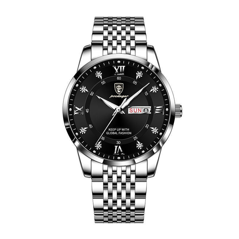 Nouveau Montre pour hommes étanche calendrier lumineux