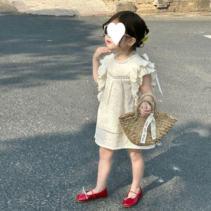 Girls Fashion Flying Sleeves French Dress
