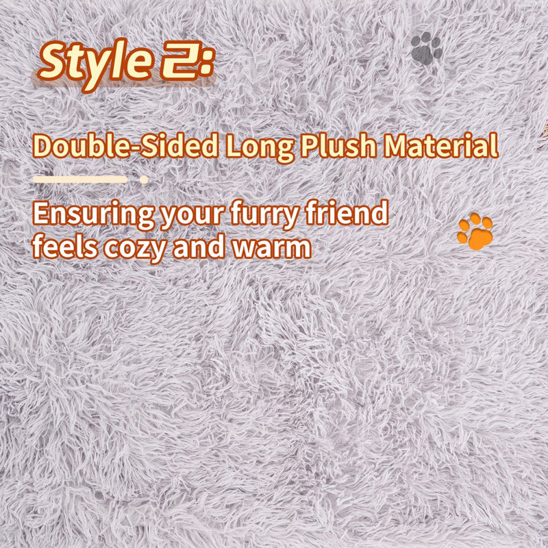 Grey Pet Cushion Plush Warm Dog Blanket Four Seasons Available Cat Blanket Dog Dual Purpose Pet Cushion Sofa