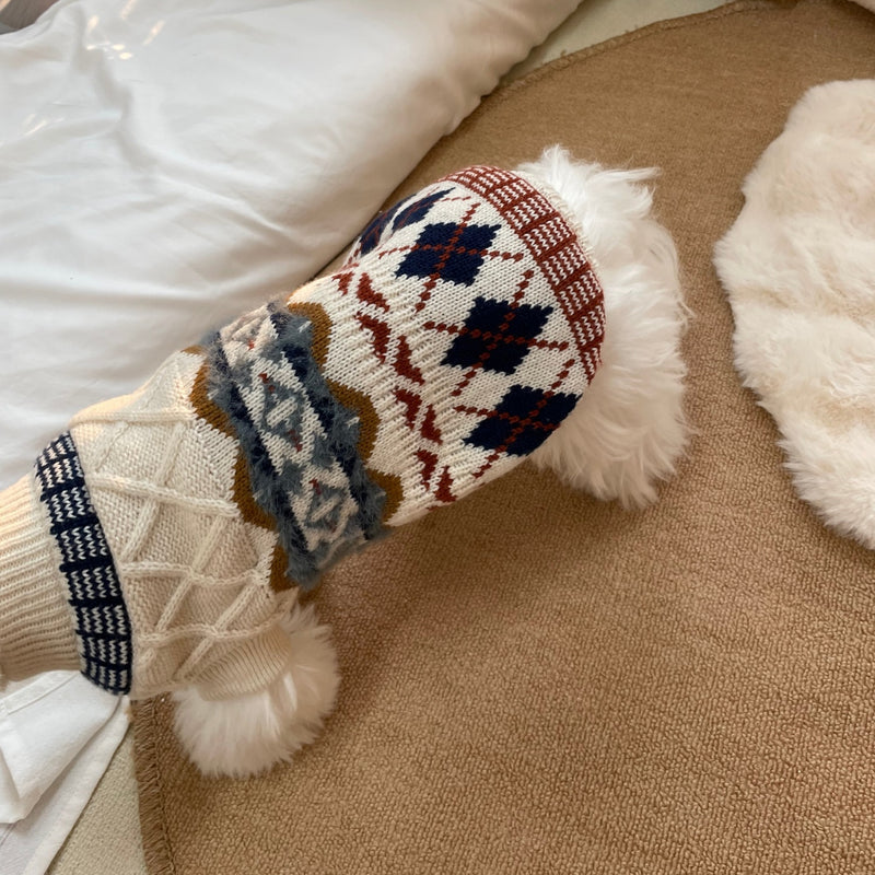 Autumn And Winter Pet Sweater Dog Clothes