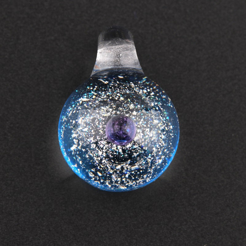 Starry Sky Glass Ball Universe Starry Sky Colored Glaze Pendant Necklace Bracelet Colored Glaze Pendant