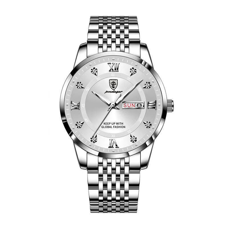 Nouveau Montre pour hommes étanche calendrier lumineux