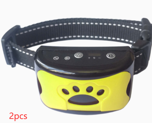 Hundetraining Halsband Wasserdicht Elektrisch Haustier Fernbedienung Wiederaufladbarer Hunde Trainer Bell Stopp Gerät Mit Schock Vibration Ton
