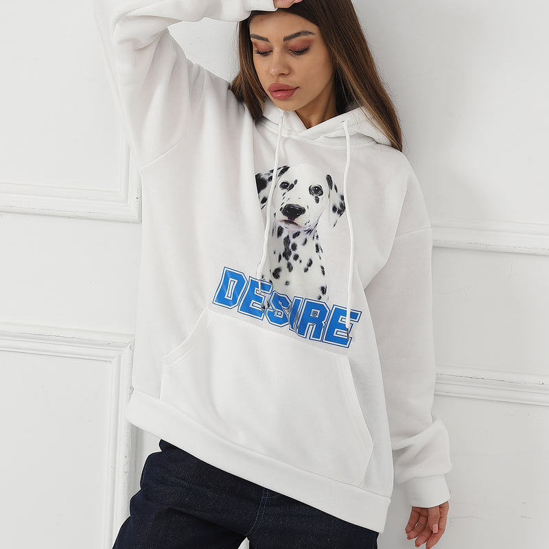 Women's Fashionable Casual Printed Long Sleeved Sweatshirt