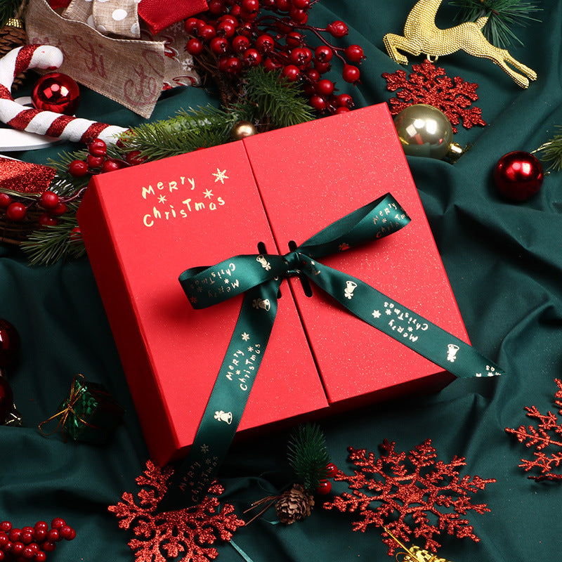 Christmas Double-door Bow Gift Box Packing Box Large