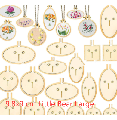 Wooden Mini Embroidered Stretch Jewelry