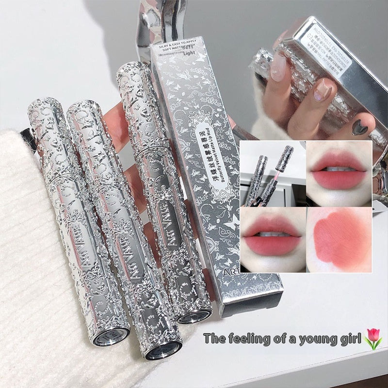Batom Matte Velvet Mist Lip Mud Branco