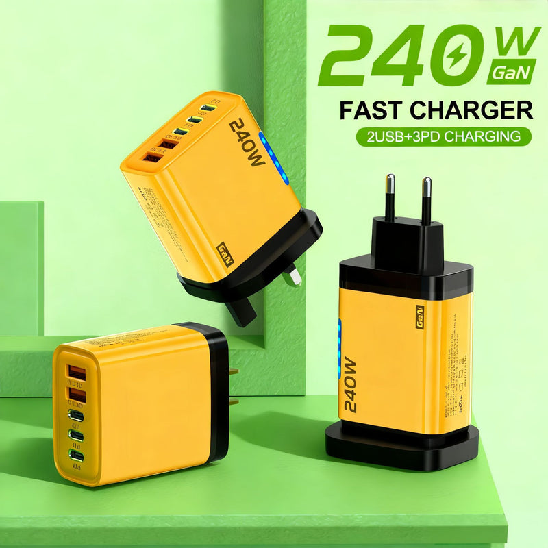 USB3PD Multi-port Charger Compatible With 240W