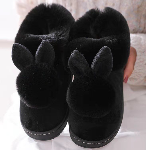 Cute Cotton Slippers With Wrapped Heels
